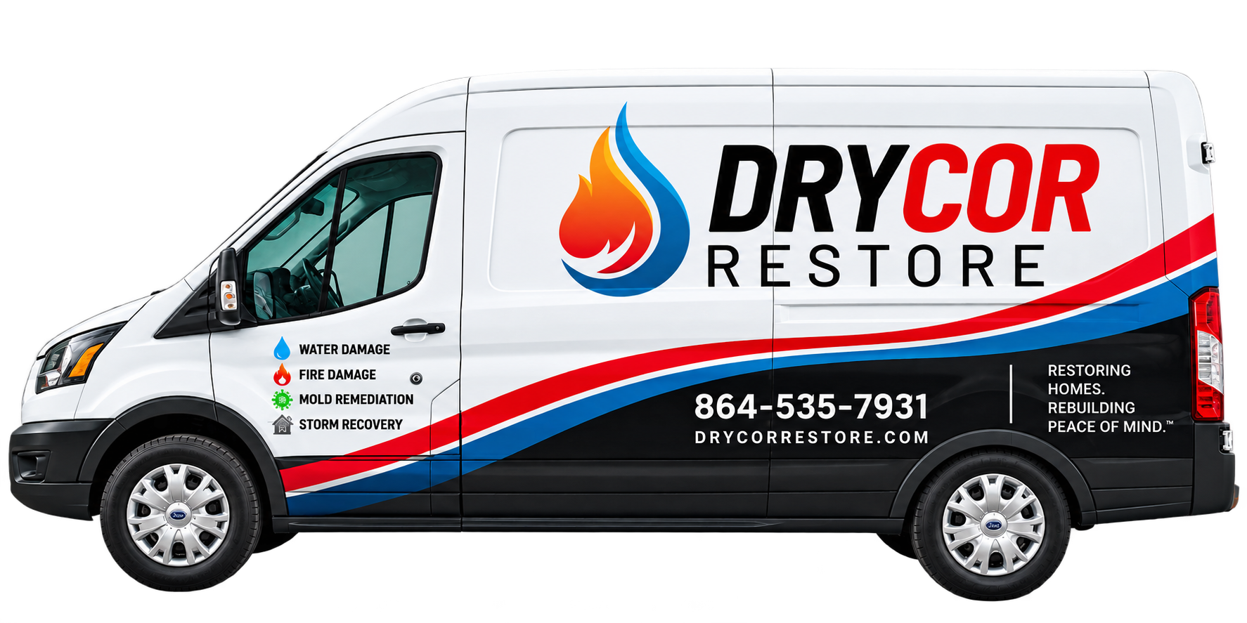 Drycor Restore service van